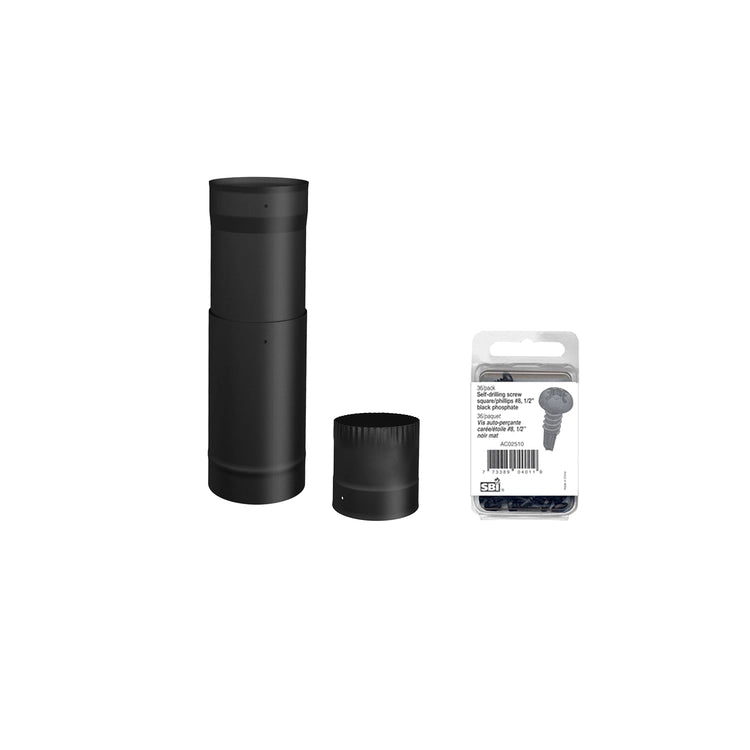 HEAT SHIELD KIT FOR 6"Ø BLACK SINGLE WALL PIPE - TO THE CEILING INSTALLATION SP00390