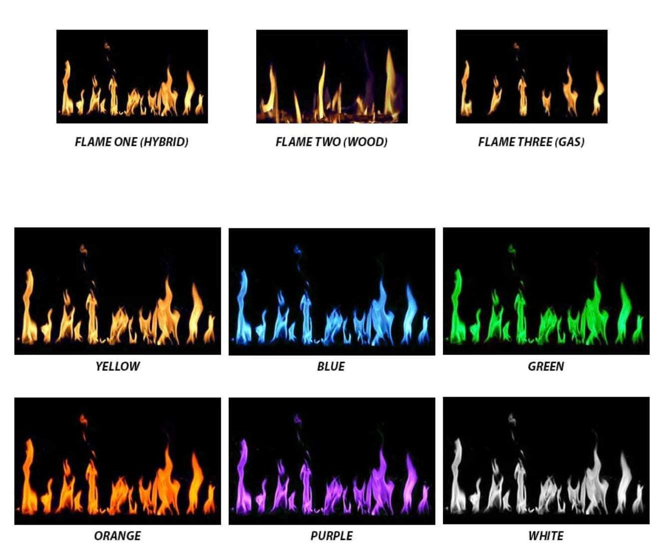 Modern Flames Orion Slim 52-inch Virtual Fireplace Built-In Wall Mounted Electric Heater