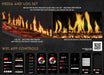 Modern Flames Orion Slim 60-Inch Virtual Electric Fireplace | Built-In Wall Mounted