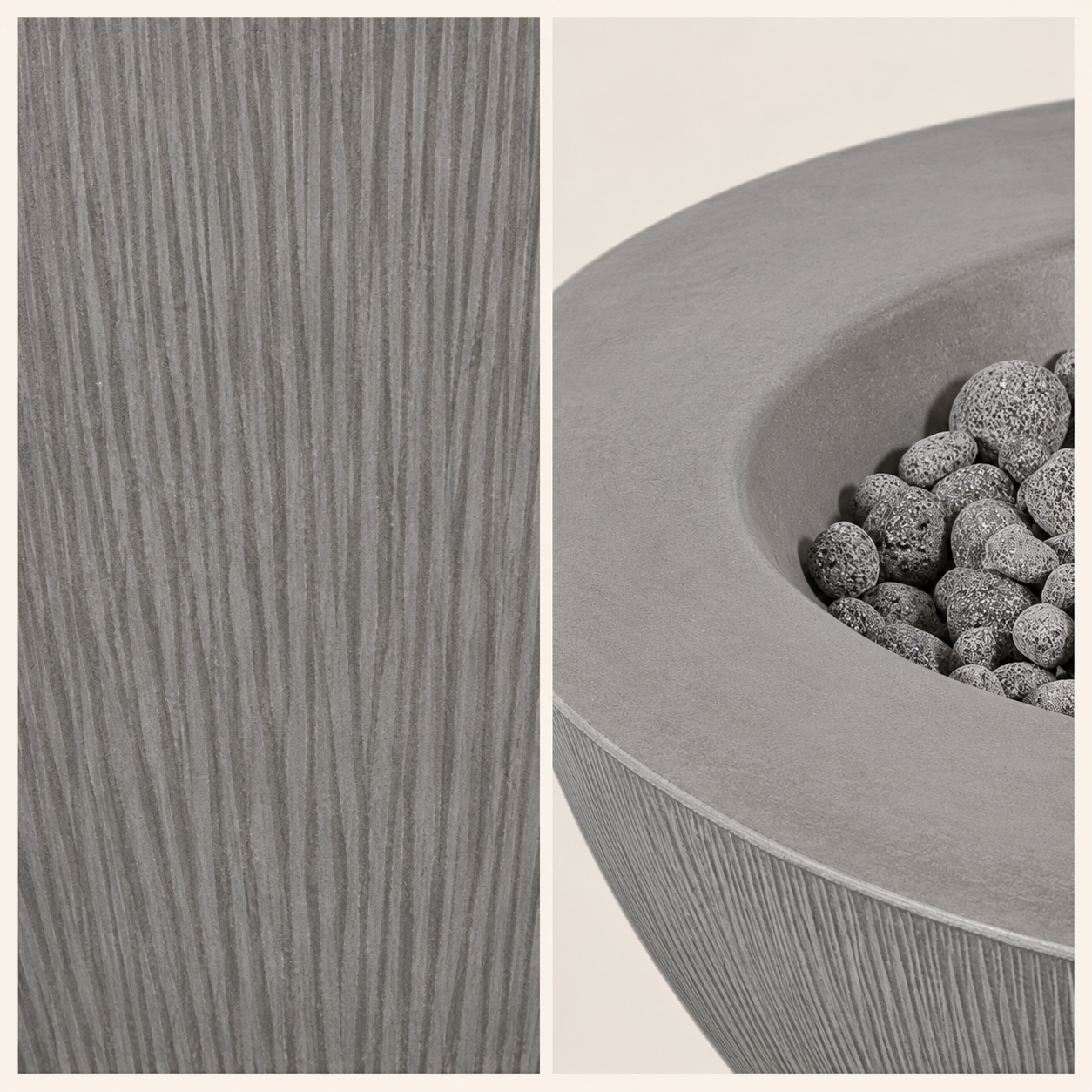 PyroMania Fire Shangri-La Concrete Fire Bowl -  In Stock