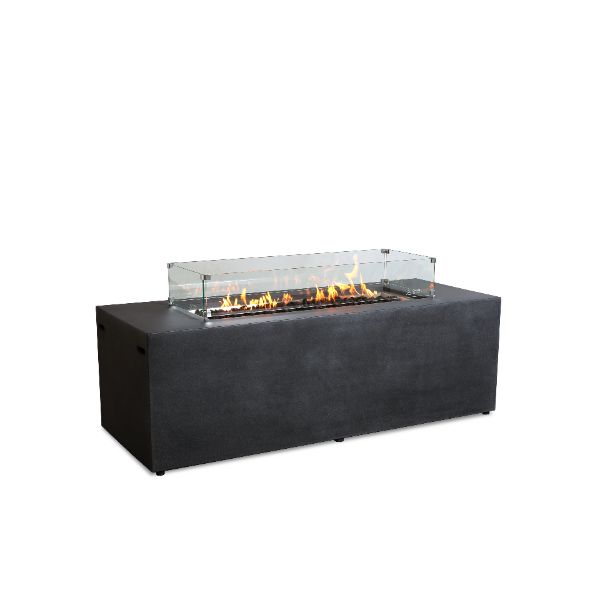 Starfire Designs Beton 72" Rectangle Concrete LPT Fire Pit