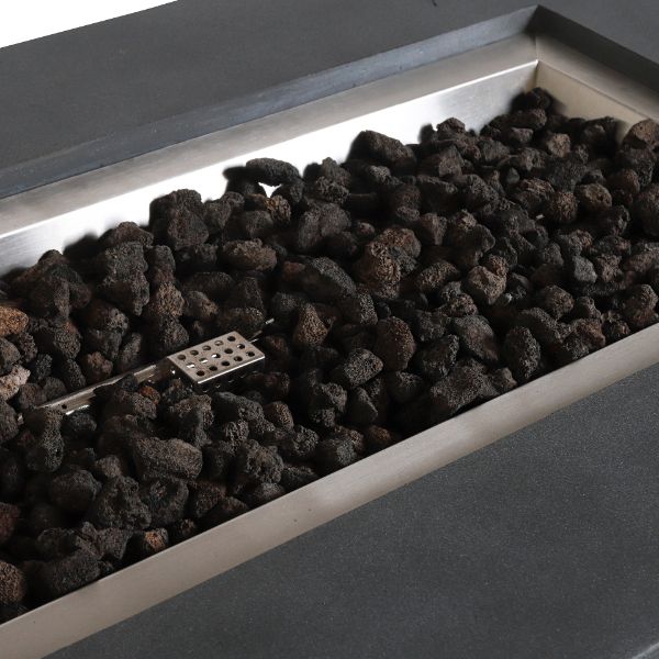 Starfire Designs Beton 72" Rectangle Concrete LPT Fire Pit