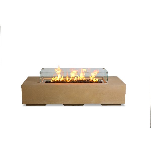 Starfire Designs Beton 72" Rectangle Concrete Gas Fire Pit
