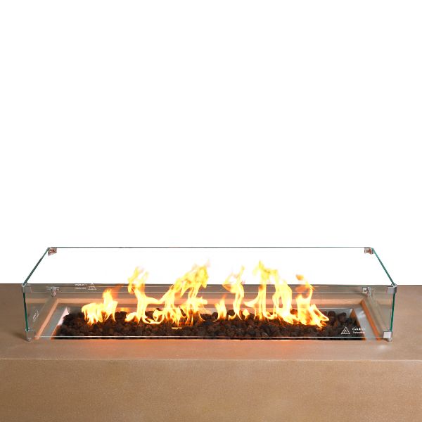 Starfire Designs Beton 72" Rectangle Concrete Gas Fire Pit