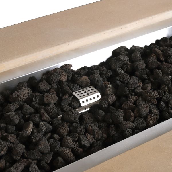 Starfire Designs Beton 72" Rectangle Concrete Gas Fire Pit