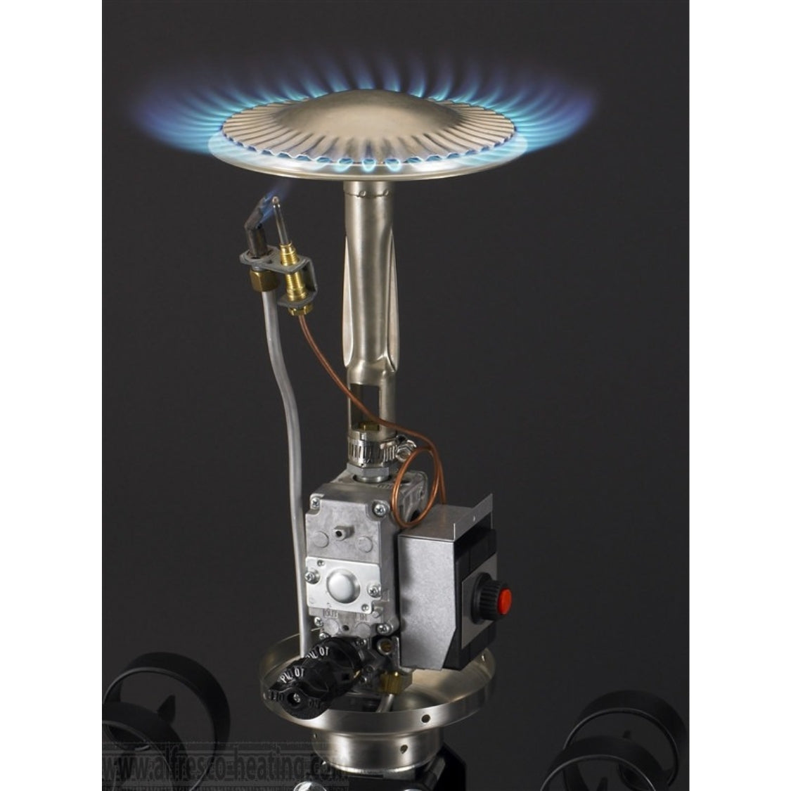 Sunglo Natural Gas Portable Patio Heater - Stainless Steel 50000 BTUs - A242SS