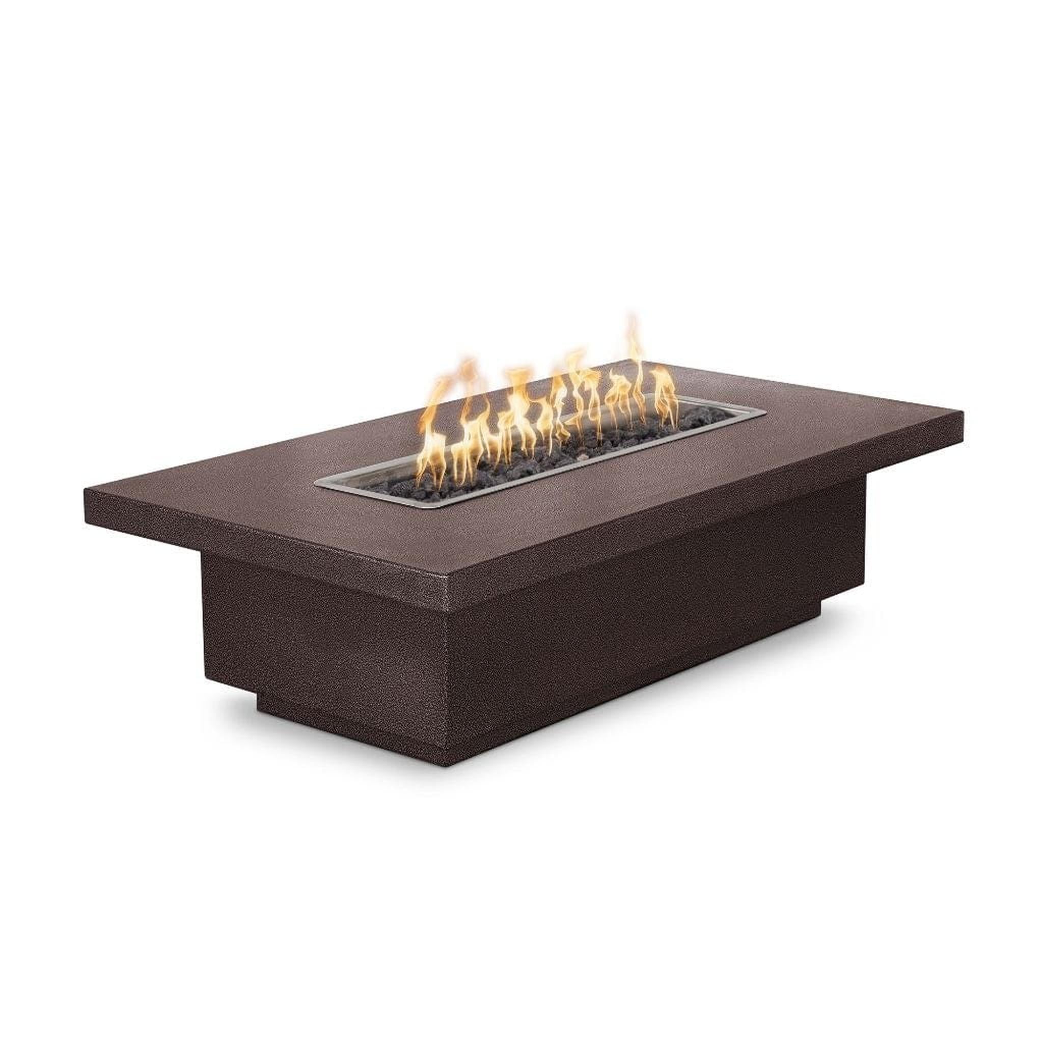 Luxurious Outdoor Plus 84-inch Fremont Powder Coated Steel Rectangle Fire Pit