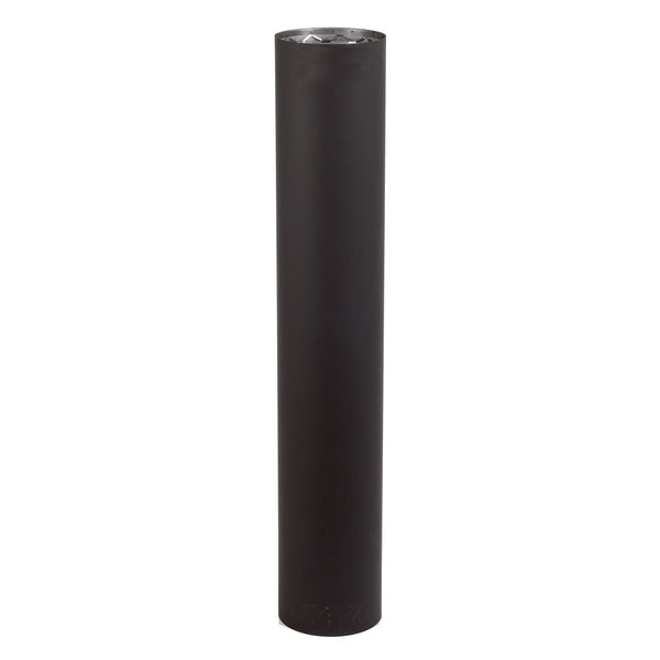 6" X 18"L VORTEX DOUBLE WALL BLACK PIPE VOD0007