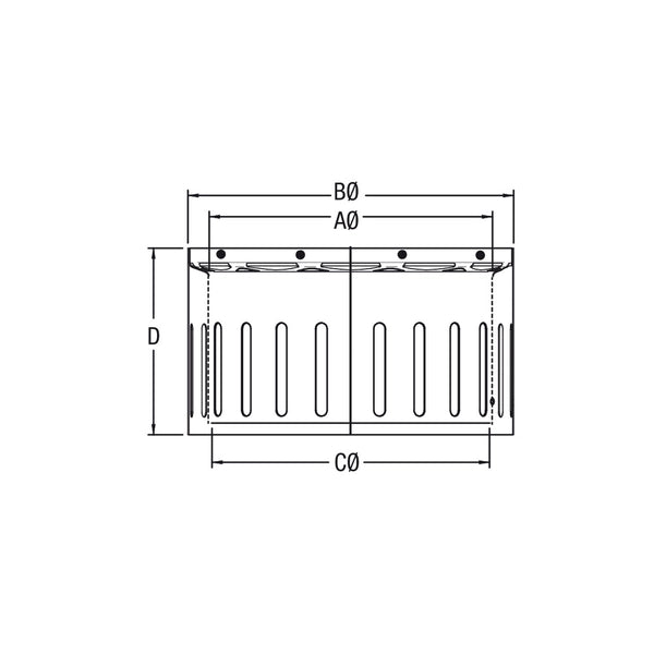 6" VORTEX VENTED STOVE ADAPTER VOD0290