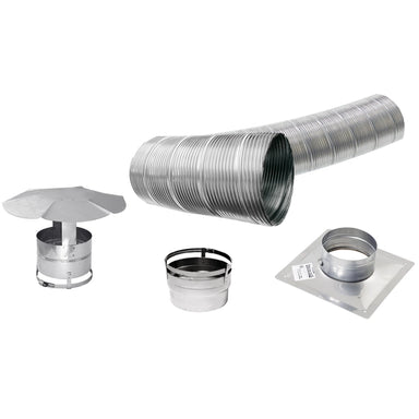 Premium 6 Inch x 25 Foot Stainless Steel Flexible Chimney Liner Kit