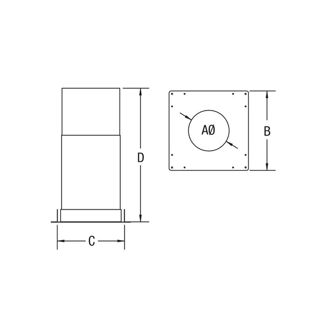 4" PELLET FIRESTOP RADIATION SHIELD VOP0231
