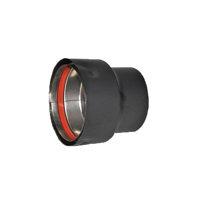3" TO 4" BLACK INCREASER FOR PELLET STOVE VOP0152