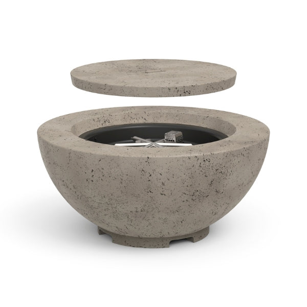 American Fyre Designs 48" Chat Fire Bowl with Propane Tank Drawer