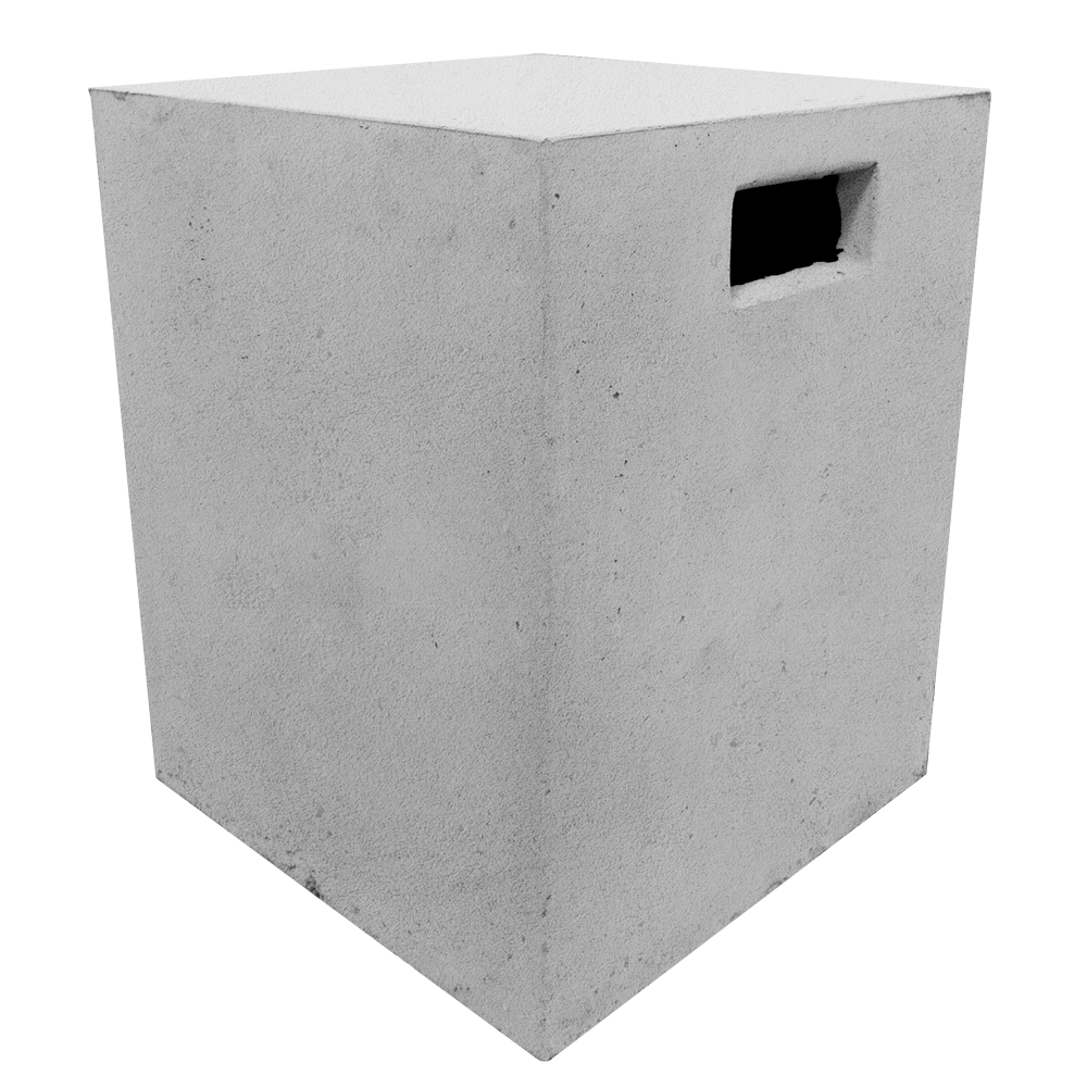 Stonelum Square Tank Cover Natural Concrete