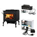 Drolet Escape 1800 On Legs Wood Stove Heat Kit DB03105K With 130 CFM Blower And Thermodisc