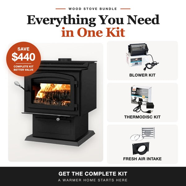 Drolet HT-3000 Wood Stove Complete Heat Kit DB07300K
