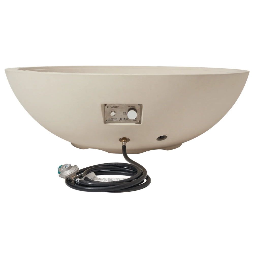 Elementi Plus Rose Bowl 48" Fire Bowl – 100,000 BTU Outdoor Fire Pit