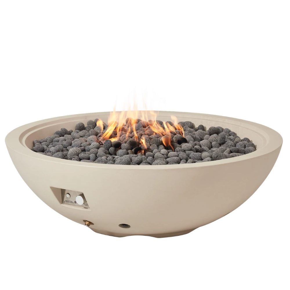 Elementi Plus Rose Bowl 48" Fire Bowl – 100,000 BTU Outdoor Fire Pit