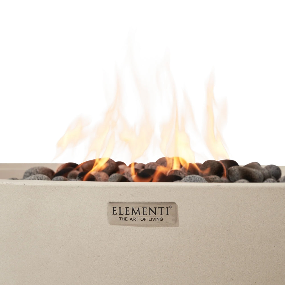 Elementi Plus Rose Bowl 48" Fire Bowl – 100,000 BTU Outdoor Fire Pit
