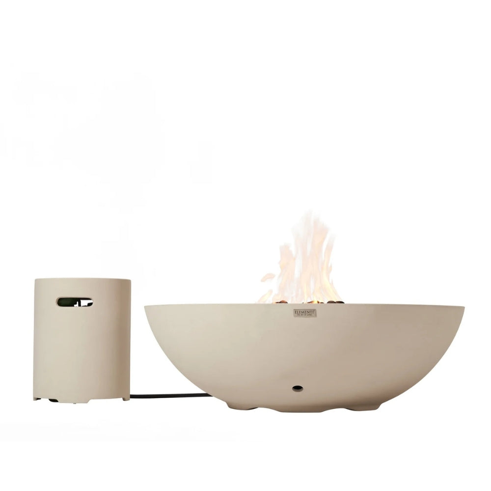 Elementi Plus Rose Bowl 48" Fire Bowl – 100,000 BTU Outdoor Fire Pit