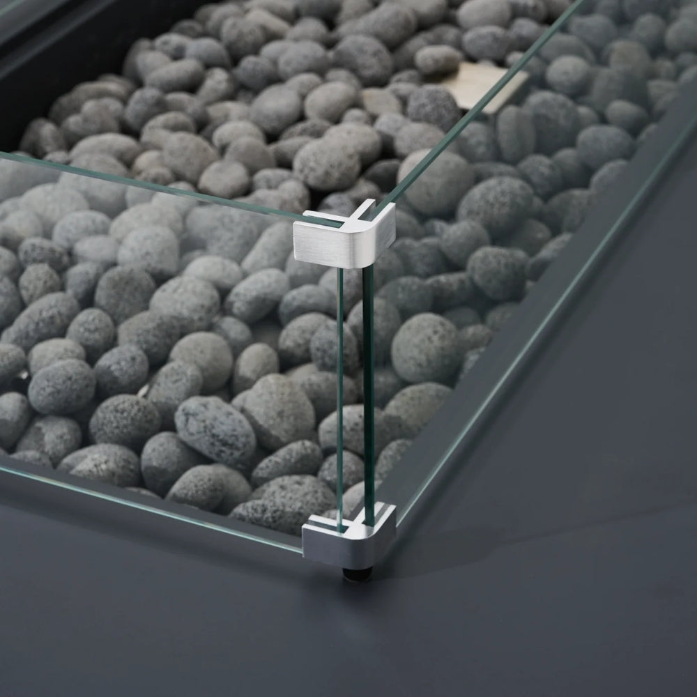 Elementi Pro Ravello 72" Fire Table - Dark Grey - 100,000 BTU
