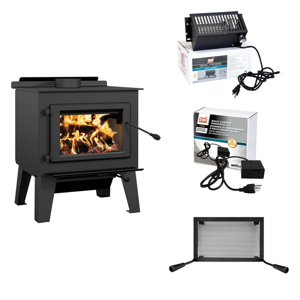 Englander Blue Ridge 300L Wood Stove Heat Kit ESW0008K With Blower Thermodisc And Rigid Firescreen