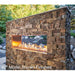60-Inch See-Through Outdoor Fireplace with Crystal Fire Plus Burner Kit