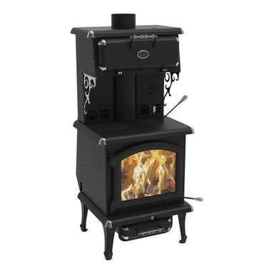 J.A. Roby Centauri wood stove PBCE left view