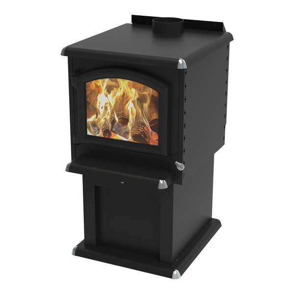 J.A. Roby Hubble wood stove PBHU right view