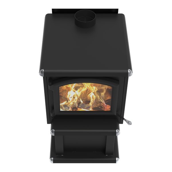J.A. Roby Hubble wood stove PBHU top view