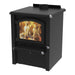 J.A. Roby Score wood stove PBSC right view