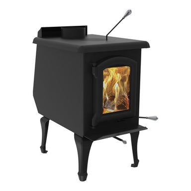 J.A. Roby Supero wood stove PBSU left view