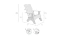 Ledge Lounger Mainstay Ultimate Adirondack Outdoor Patio Lounge Chair, Built-in Cup Holder