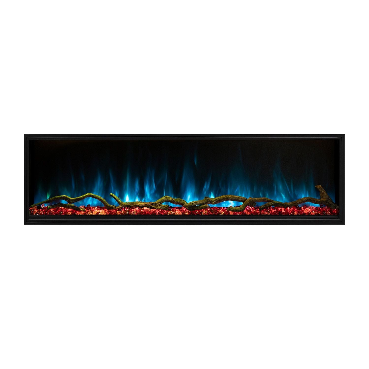 Modern Flames Landscape Pro Slim 80-inch Built-In Electric Fireplace, Hybrid-FX Flame