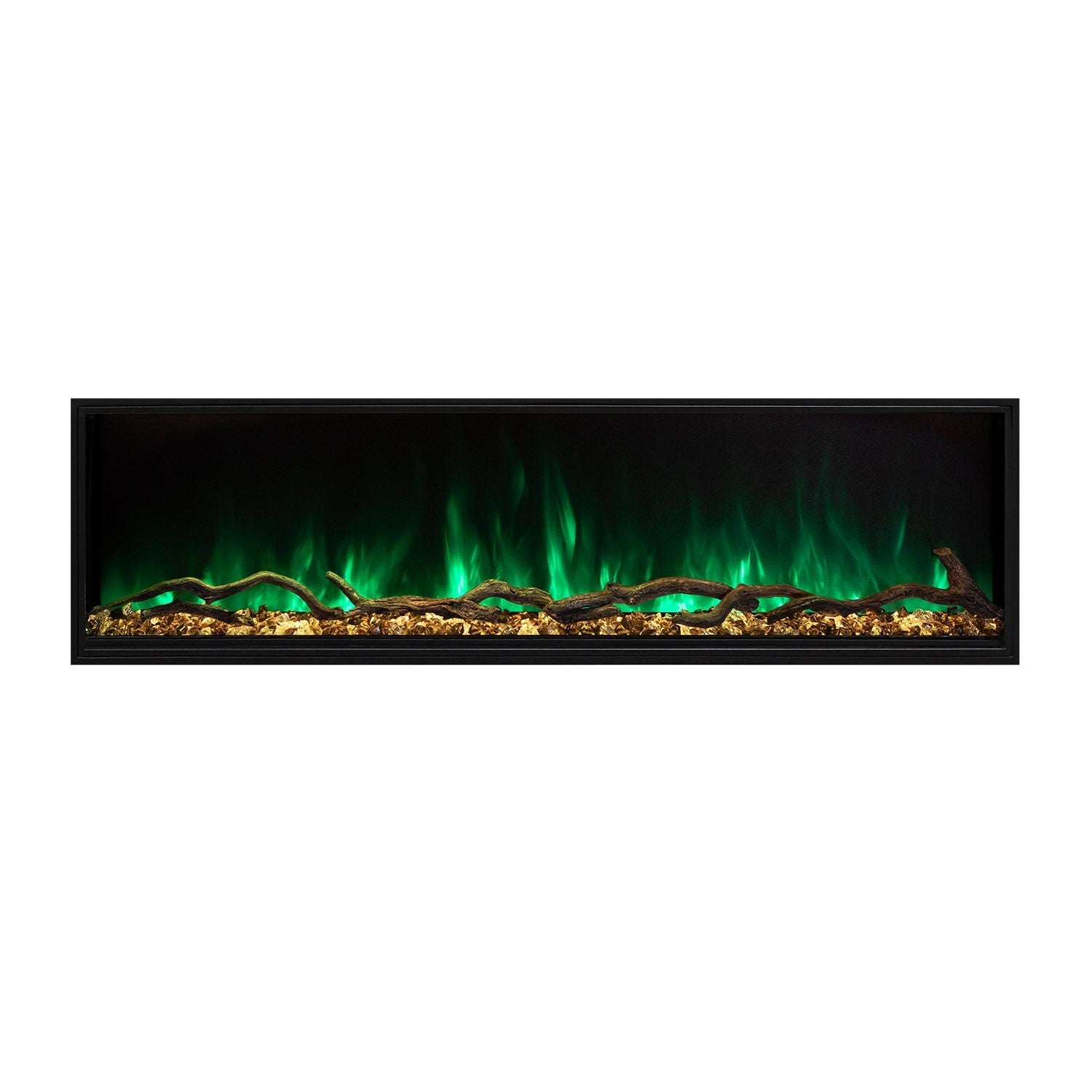 Modern Flames Landscape Pro Slim 80-inch Built-In Electric Fireplace, Hybrid-FX Flame