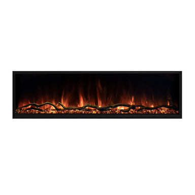 Modern Flames Landscape Pro Slim 80-inch Built-In Electric Fireplace, Hybrid-FX Flame