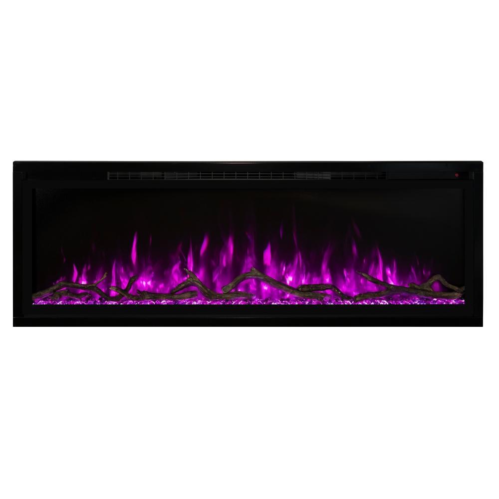 Modern Flames Spectrum Slimline 50-inch Wall Recessed Electric Fireplace Multi-Color Flame Heater