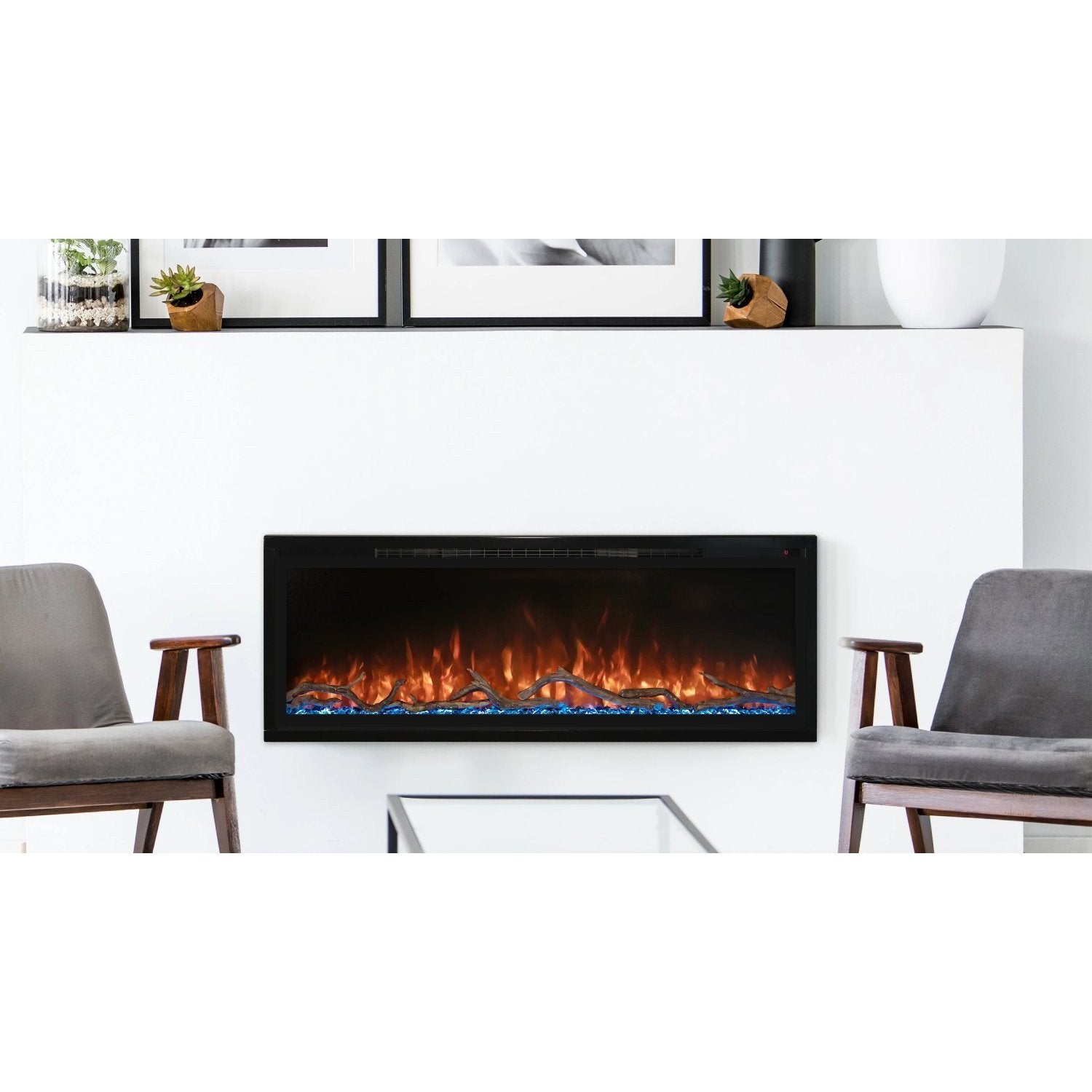 Modern Flames Spectrum Slimline 100-Inch Wall Mount Recessed Electric Fireplace Heater