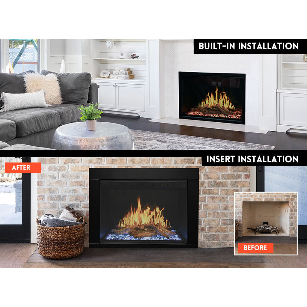 Modern Flames Orion Traditional 42-inch Heliovision Virtual Built-in Electric Fireplace