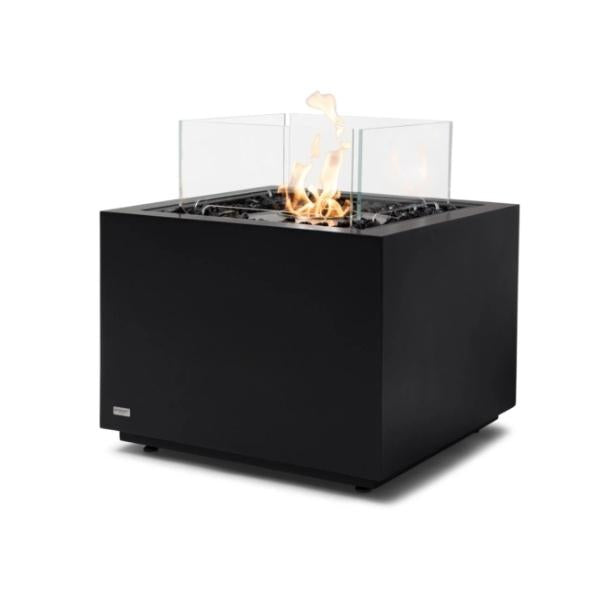 Sidecar 24 Fire Pit Table in Graphite Color with Wind Screen
