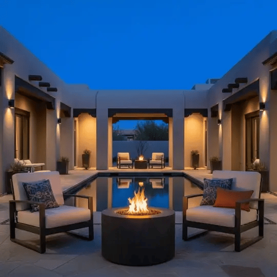 Starfire Designs Beton Round Concrete LPT Fire Pit