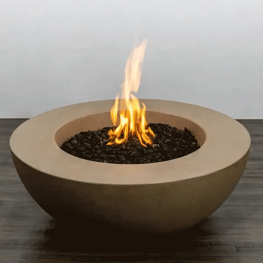Starfire Designs Beton Round Concrete Gas Fire Pit