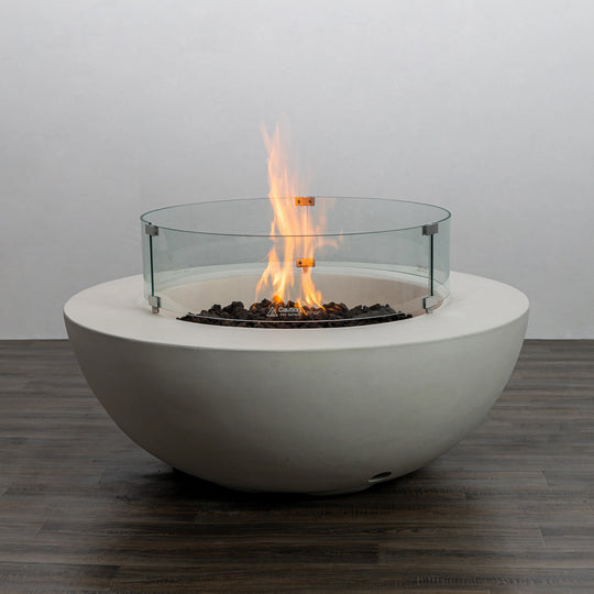 Starfire Designs Beton Round Concrete Gas Fire Pit