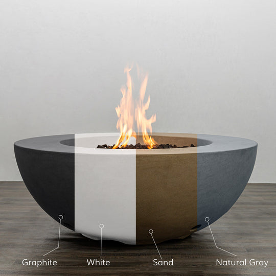Starfire Designs Beton Round Concrete Gas Fire Pit