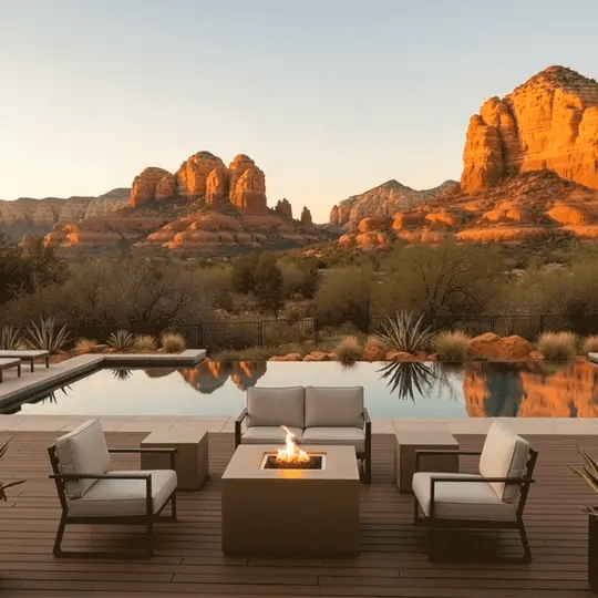 Starfire Designs Beton Square Concrete LPT Fire Pit