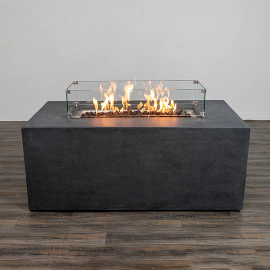 Starfire Designs Beton 55" Rectangle Concrete LPT Fire Pit