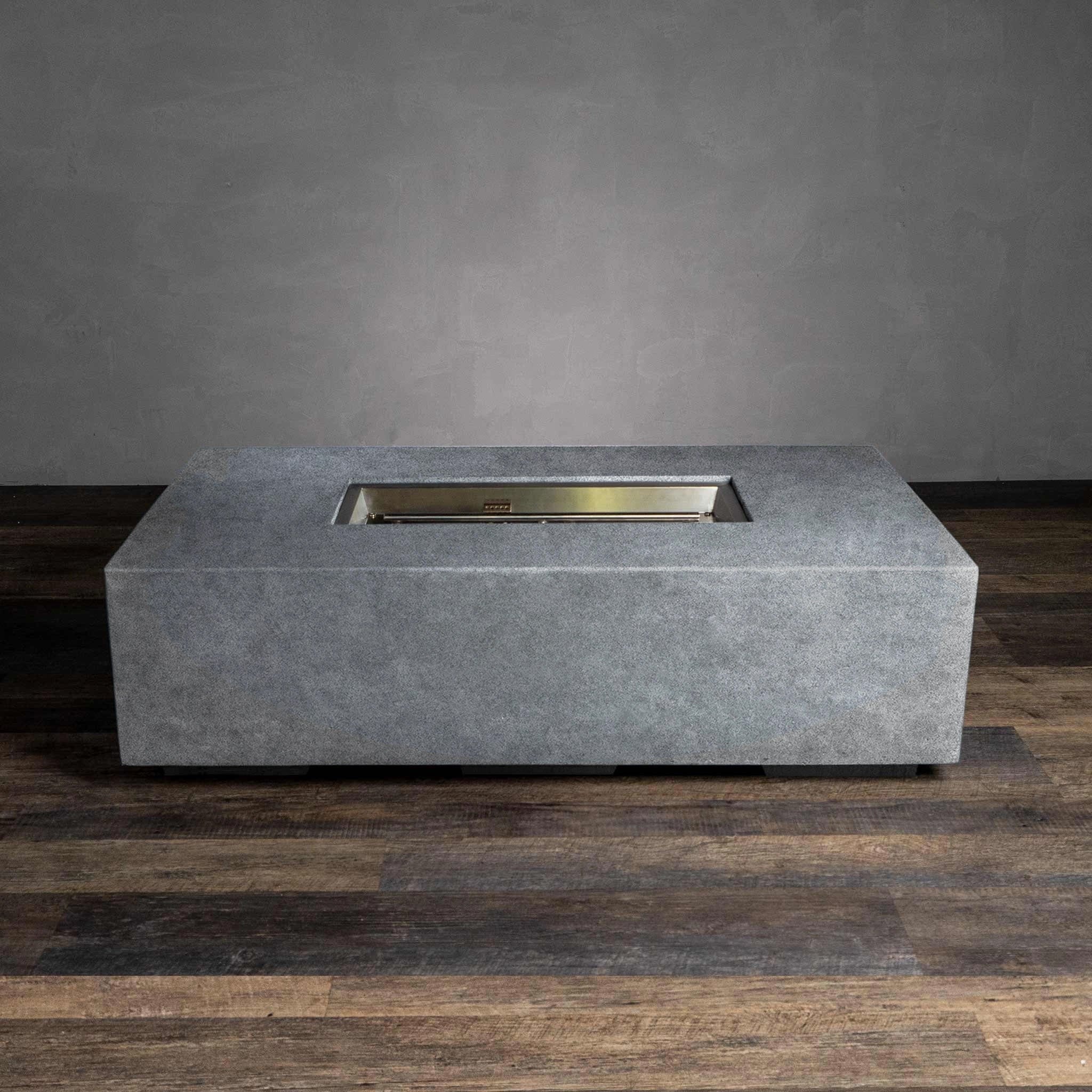Starfire Designs Beton Rectangle Concrete Gas Fire Pit Natural Gray