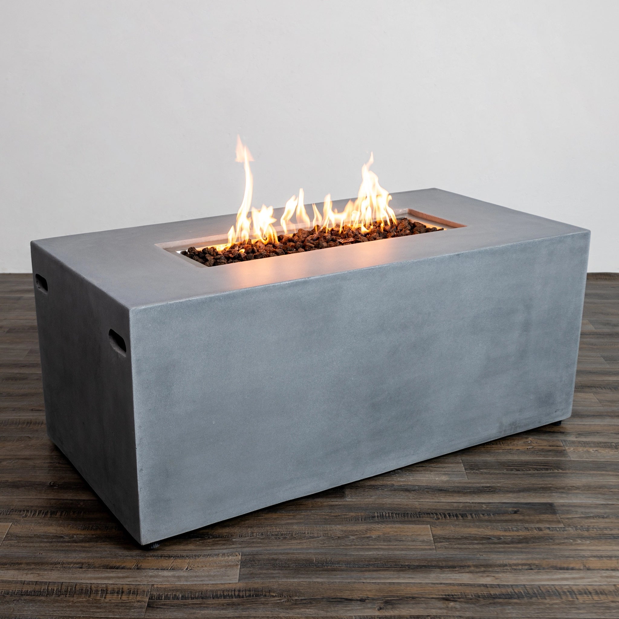 Starfire Designs Beton 55" Rectangle Concrete LPT Fire Pit