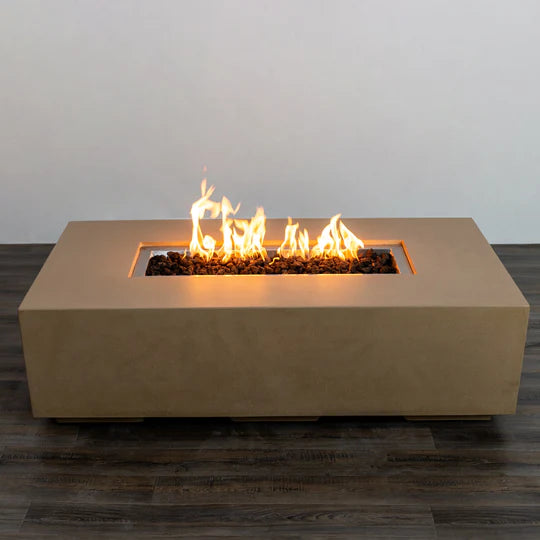 Starfire Designs Beton 55" Rectangle Concrete Gas Fire Pit
