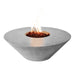 Stonelum Cairo 01 Concrete Fire Bowl In Natural With White Background